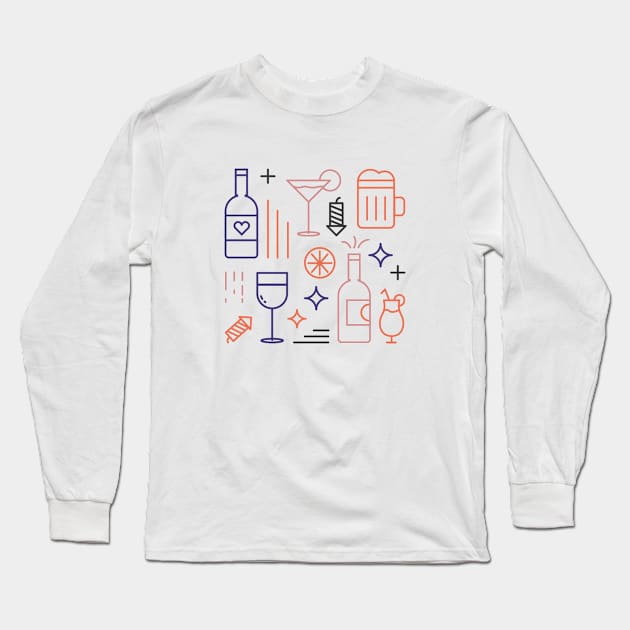 Life Of The Party Long Sleeve T-Shirt by honeydesigns